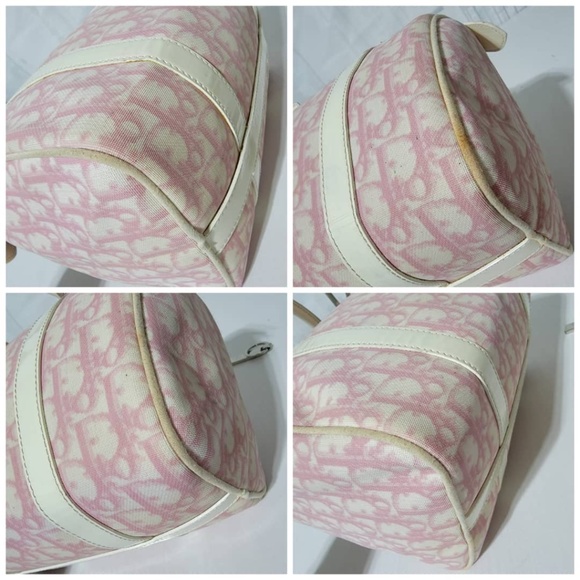 Sold***Authentic CHRISTIAN DIOR Monogram Boston Bag Pink - Picture 11 of 16